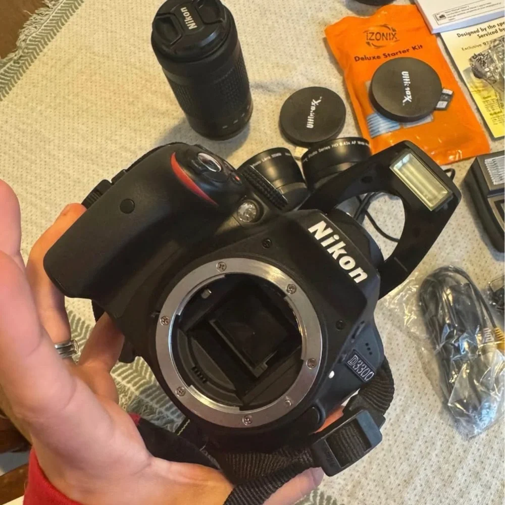 Nikon Black DSLR Camera Set with Accessories